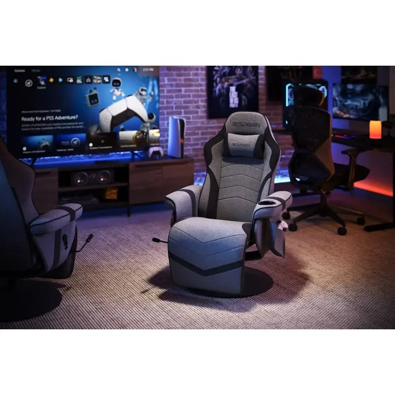 Fauteuil inclinable de jeu RESPAWN 900 - Fauteuil de jeu inclinable avec repose-pieds, Fauteuil inclinable de jeu