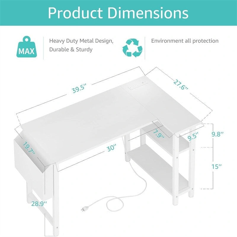 Bureau d'angle en L