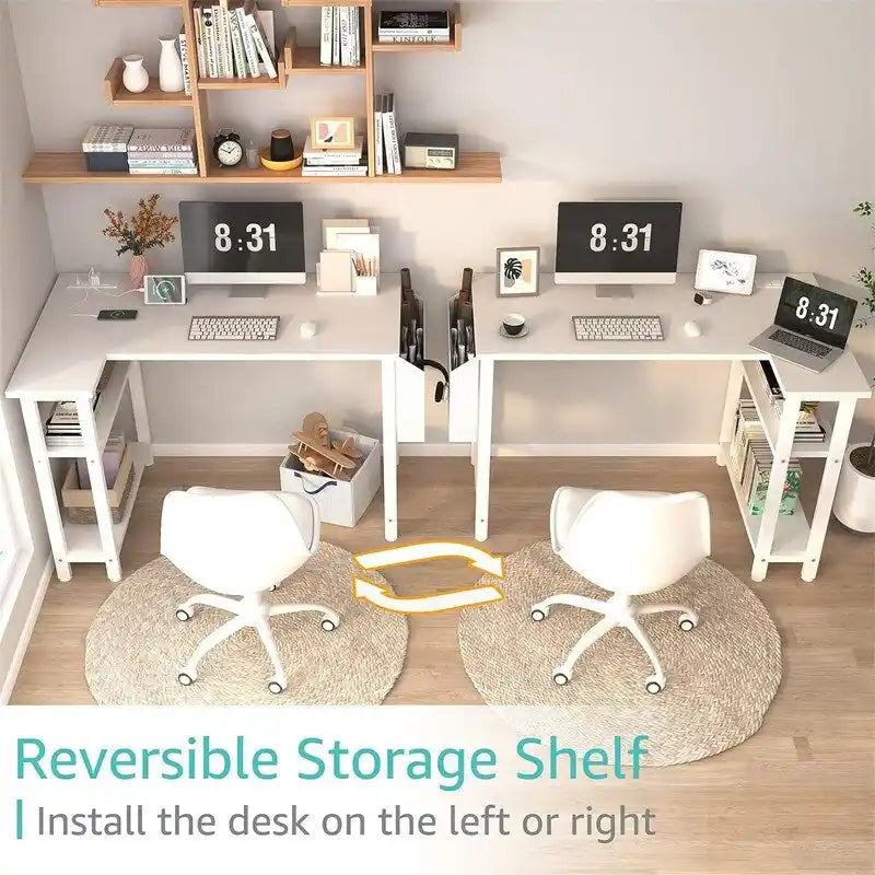 Bureau d'angle en L
