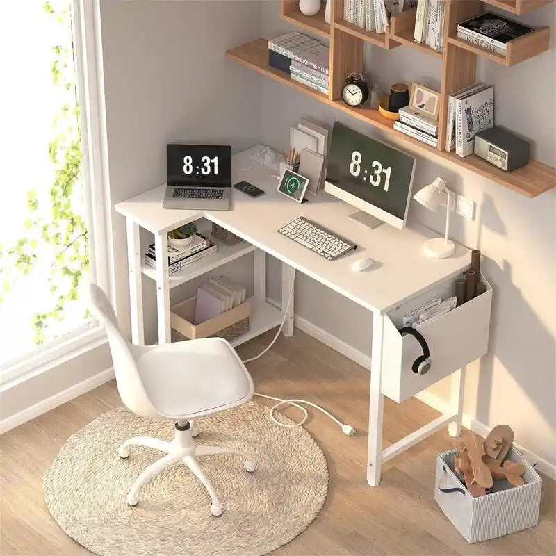 Bureau d'angle en L