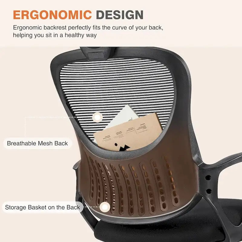 Chaise de bureau ergonomique, Chaise de bureau à dossier haut avec appui-tête, Chaise d'ordinateur pivotante en maille pour bureau à domicile Chaises de bureau