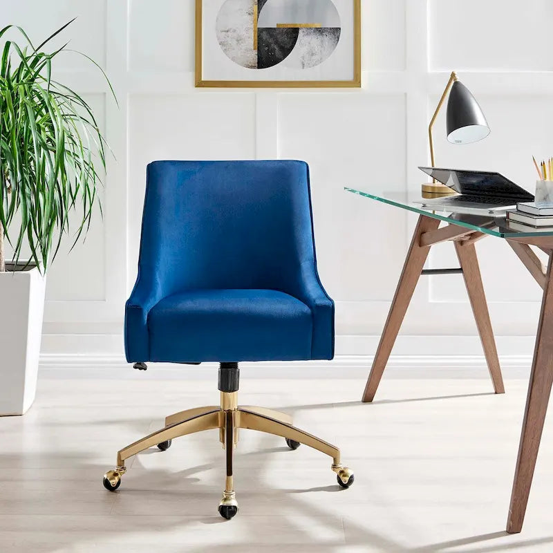 Chaise de bureau Discern Performance en velours
