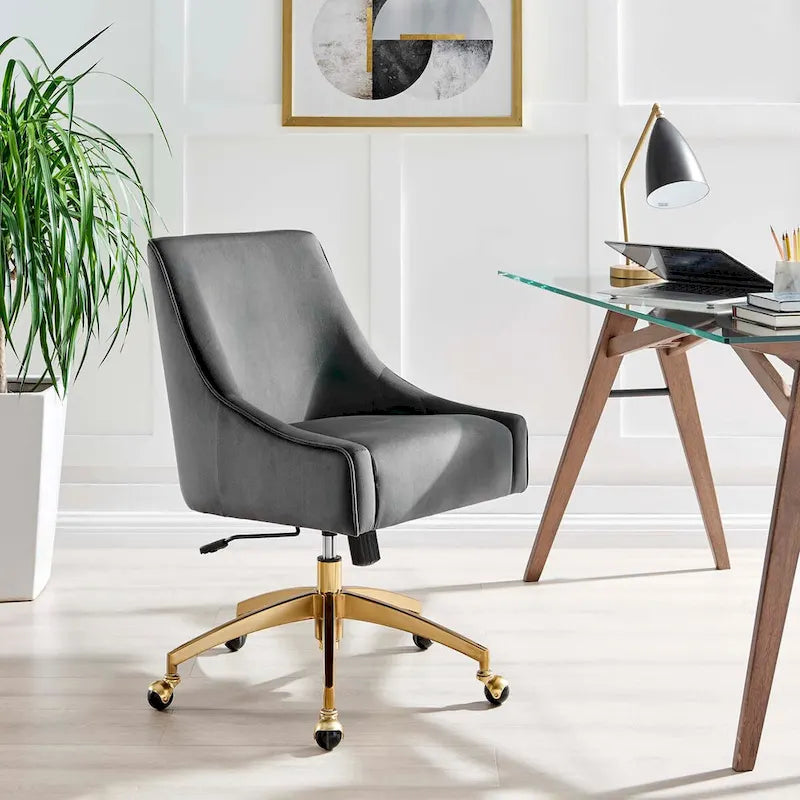 Chaise de bureau Discern Performance en velours