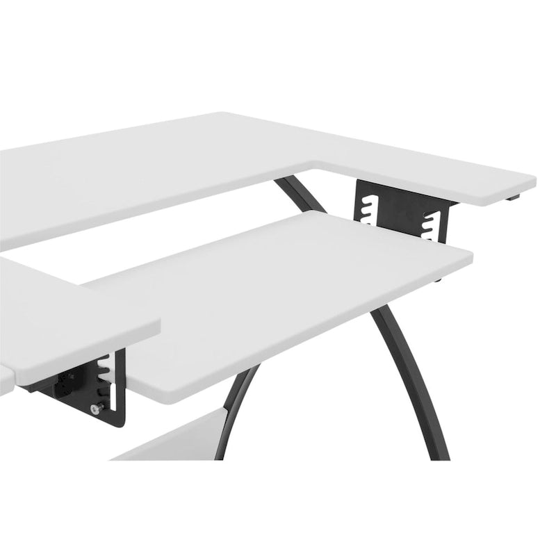 Table d'artisanat, de couture et de bureau Sew Ready Comet Plus avec plateau en MDF et cadre en métal noir