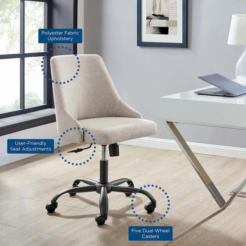 Désigner Chaise de bureau pivotante rembourrée