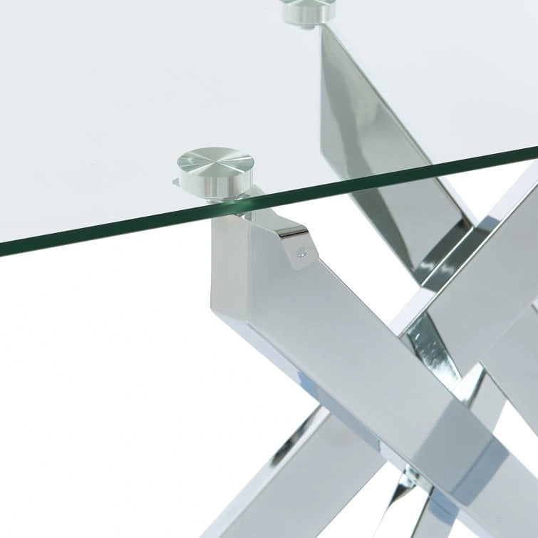 45.3 Table console avec plateau en verre - N/A