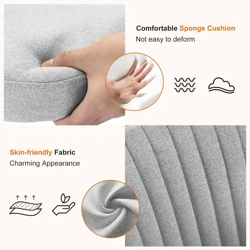 Chaise de bureau à roulettes sans accoudoirs pour petits espaces