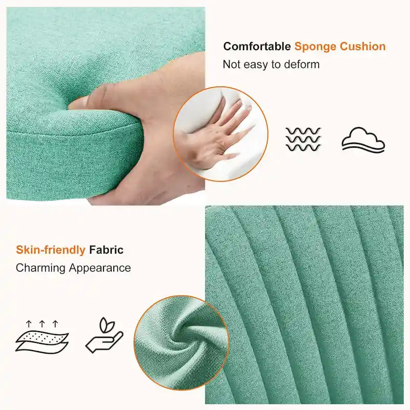 Chaise de bureau à roulettes sans accoudoirs pour petits espaces