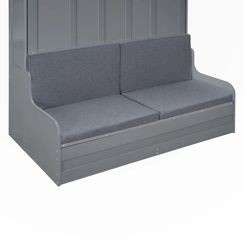 Lit mural escamotable Queen Size avec coussin