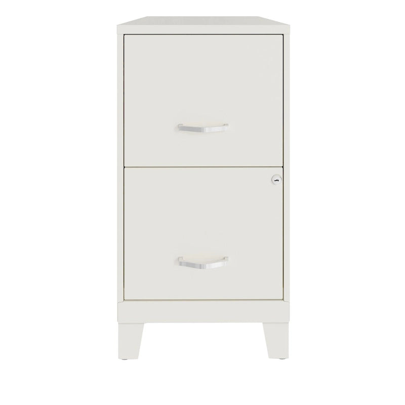 Classeur vertical à 2 tiroirs Space Solutions 18D avec tiroir pour accessoires et pieds