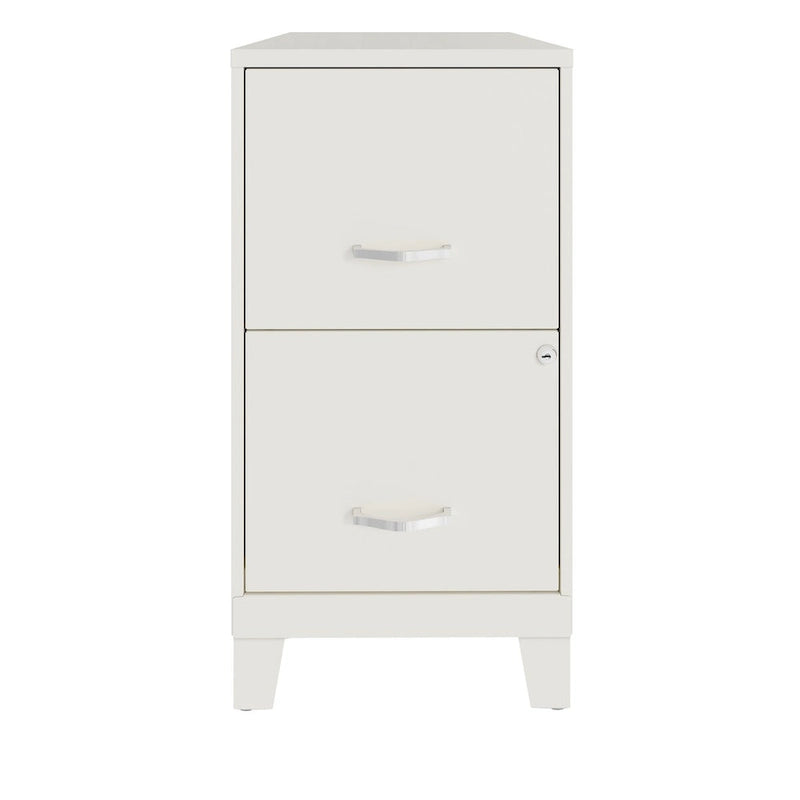Classeur vertical à 2 tiroirs Space Solutions 18D avec tiroir pour accessoires et pieds