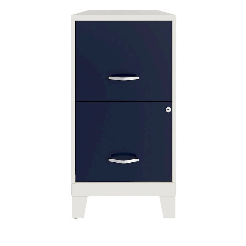 Classeur vertical à 2 tiroirs Space Solutions 18D avec tiroir pour accessoires et pieds