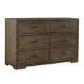 Dovetail 6-Drawer Dresser, Graphite