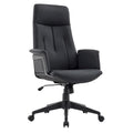 Chaise de bureau en cuir, pivotante et réglable en hauteur, avec support lombaire, Collection Inifini