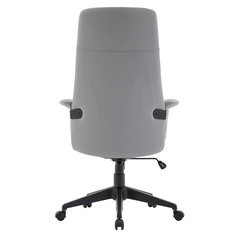 Chaise de bureau en cuir, pivotante et réglable en hauteur, avec support lombaire, Collection Inifini