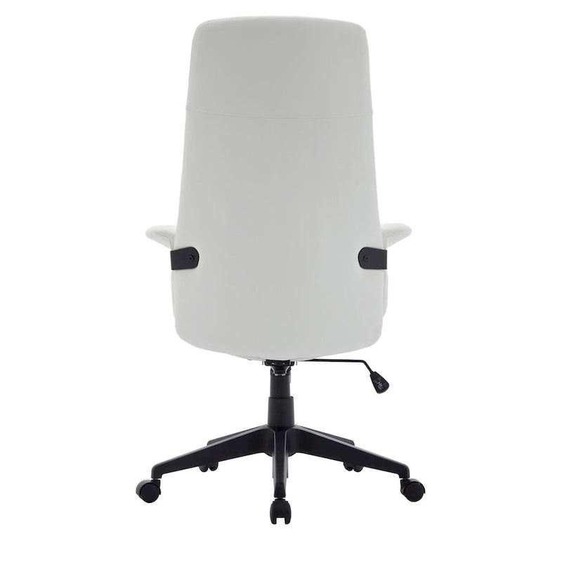 Chaise de bureau en cuir, pivotante et réglable en hauteur, avec support lombaire, Collection Inifini
