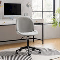 Chaise de bureau moderne Ines 360 pivotante sans accoudoirs avec piètement métallique par HULALA HOME