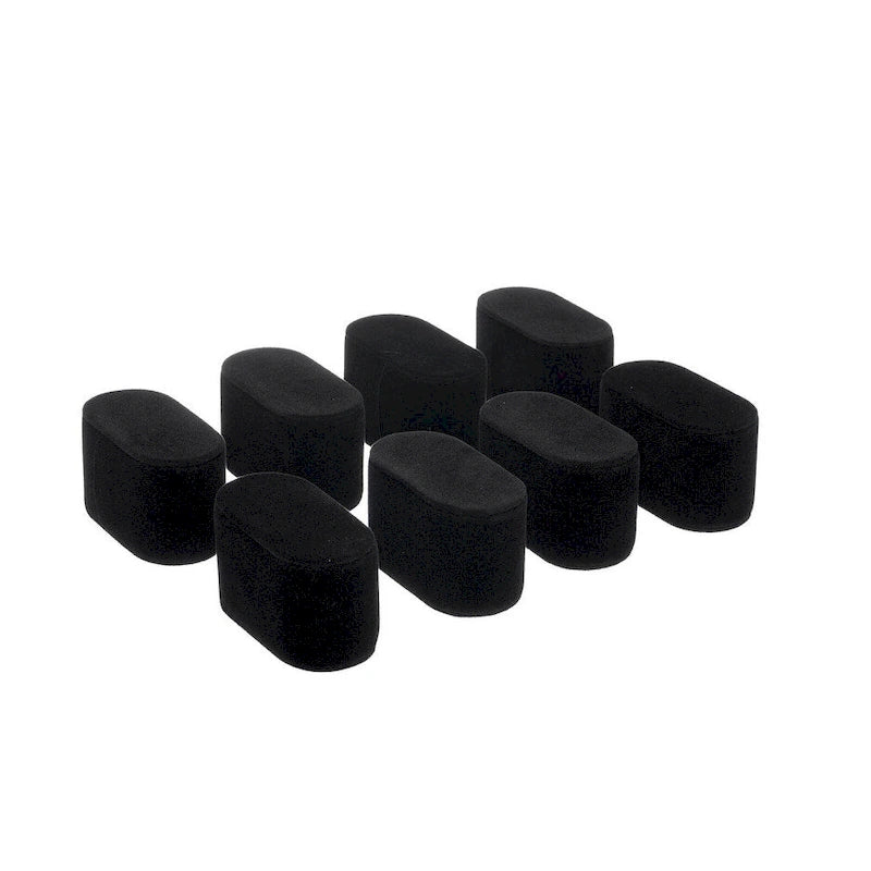 Lot de 8 coussins en velours pour montres et bracelets, pour boîte de présentation - Noir et blanc disponibles