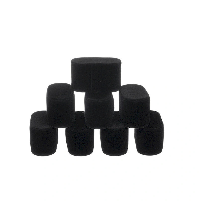 Lot de 8 coussins en velours pour montres et bracelets, pour boîte de présentation - Noir et blanc disponibles