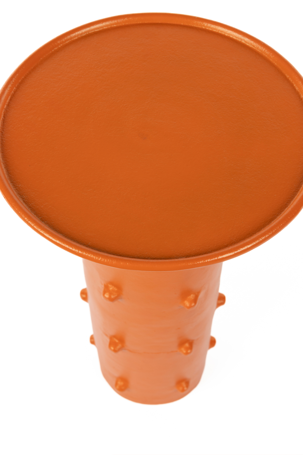 Table d'appoint ronde orange