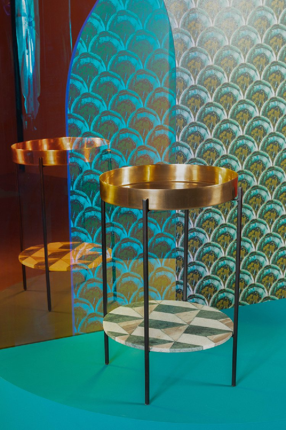 Table d'appoint avec plateau amovible