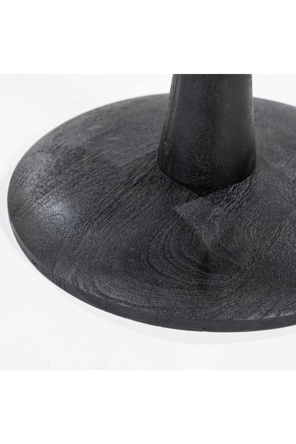 Table basse piédestal en verre rond