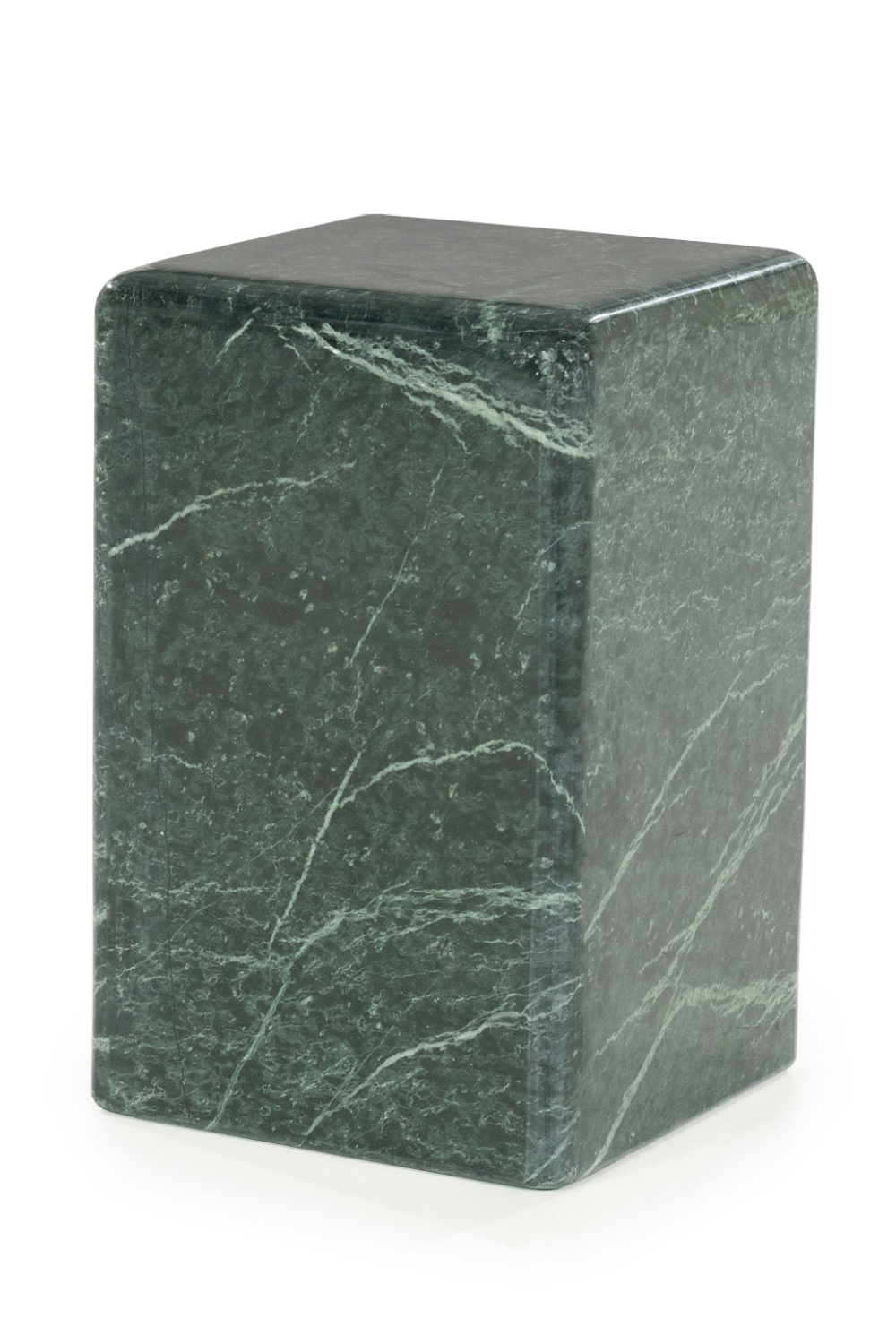 Table d'appoint carrée en marbre poli