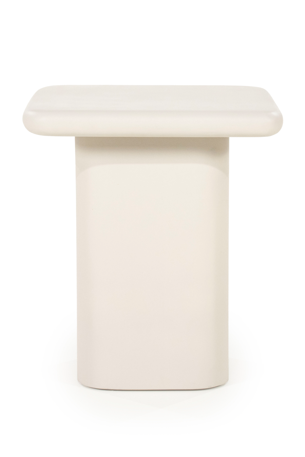 Table d'appoint en ciment laqué
