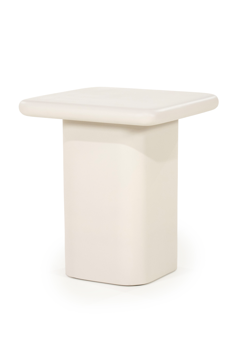 Table d'appoint en ciment laqué