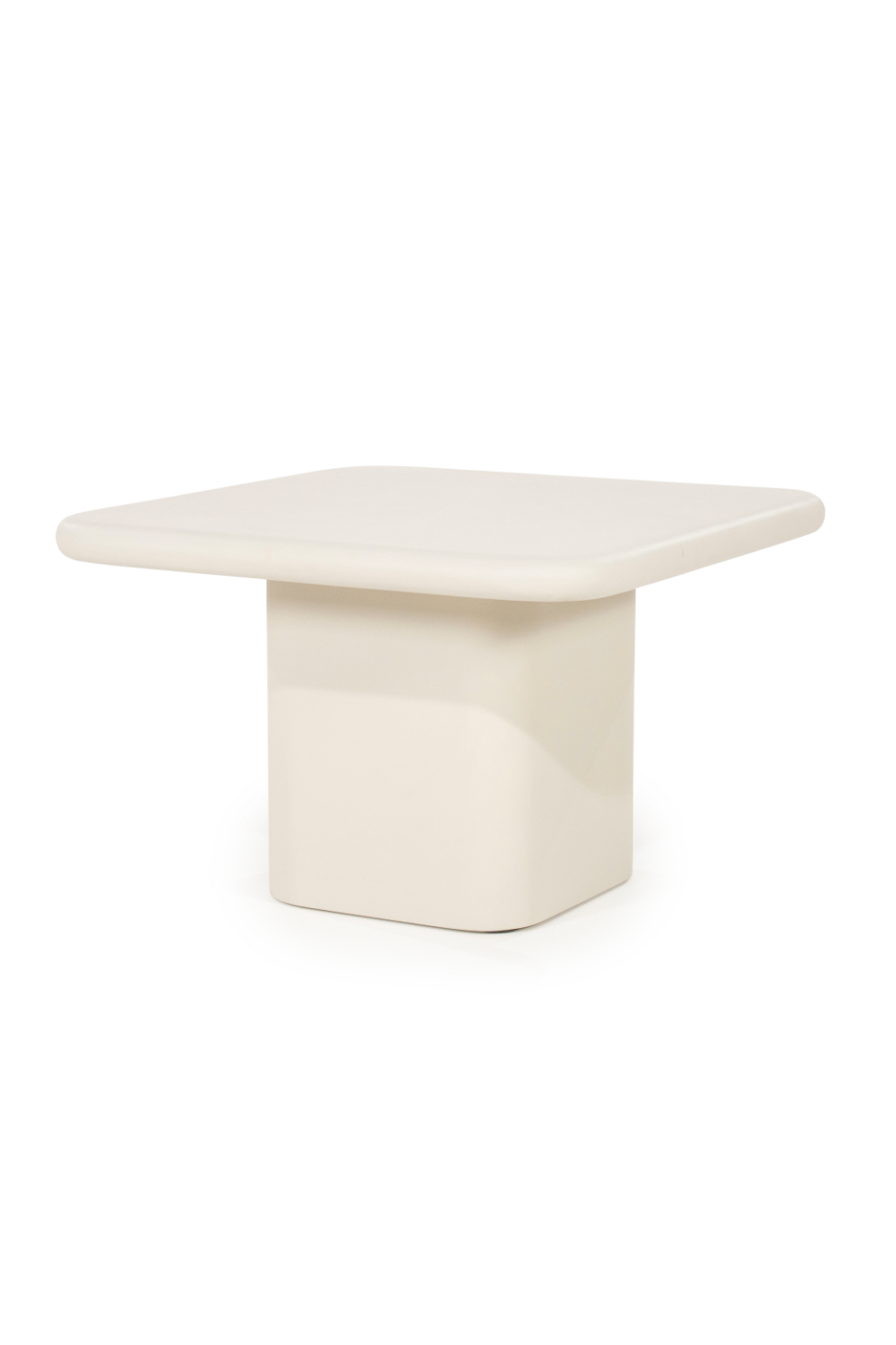 Table d'appoint en ciment laqué