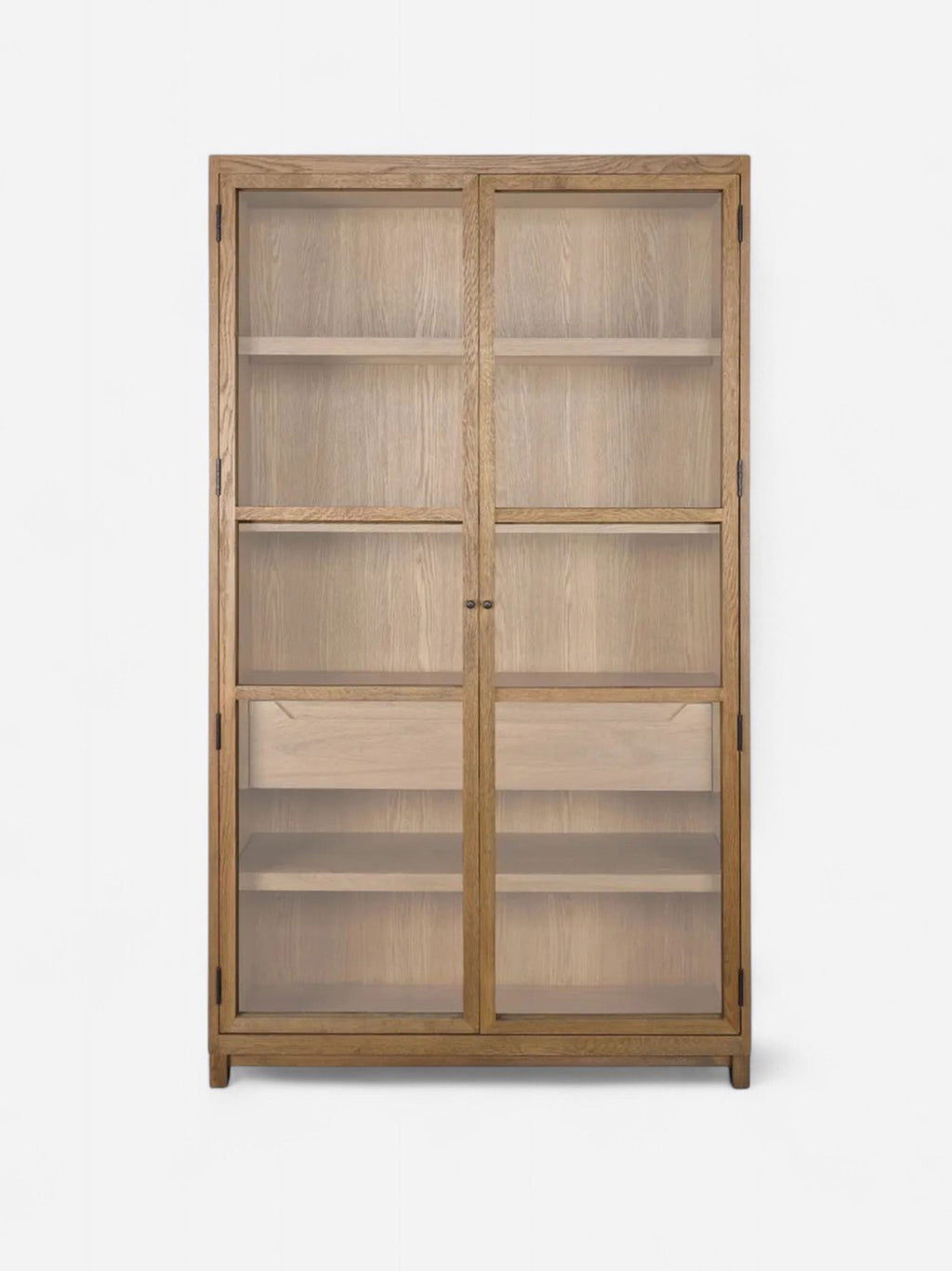 Meuble en verre et en chêne