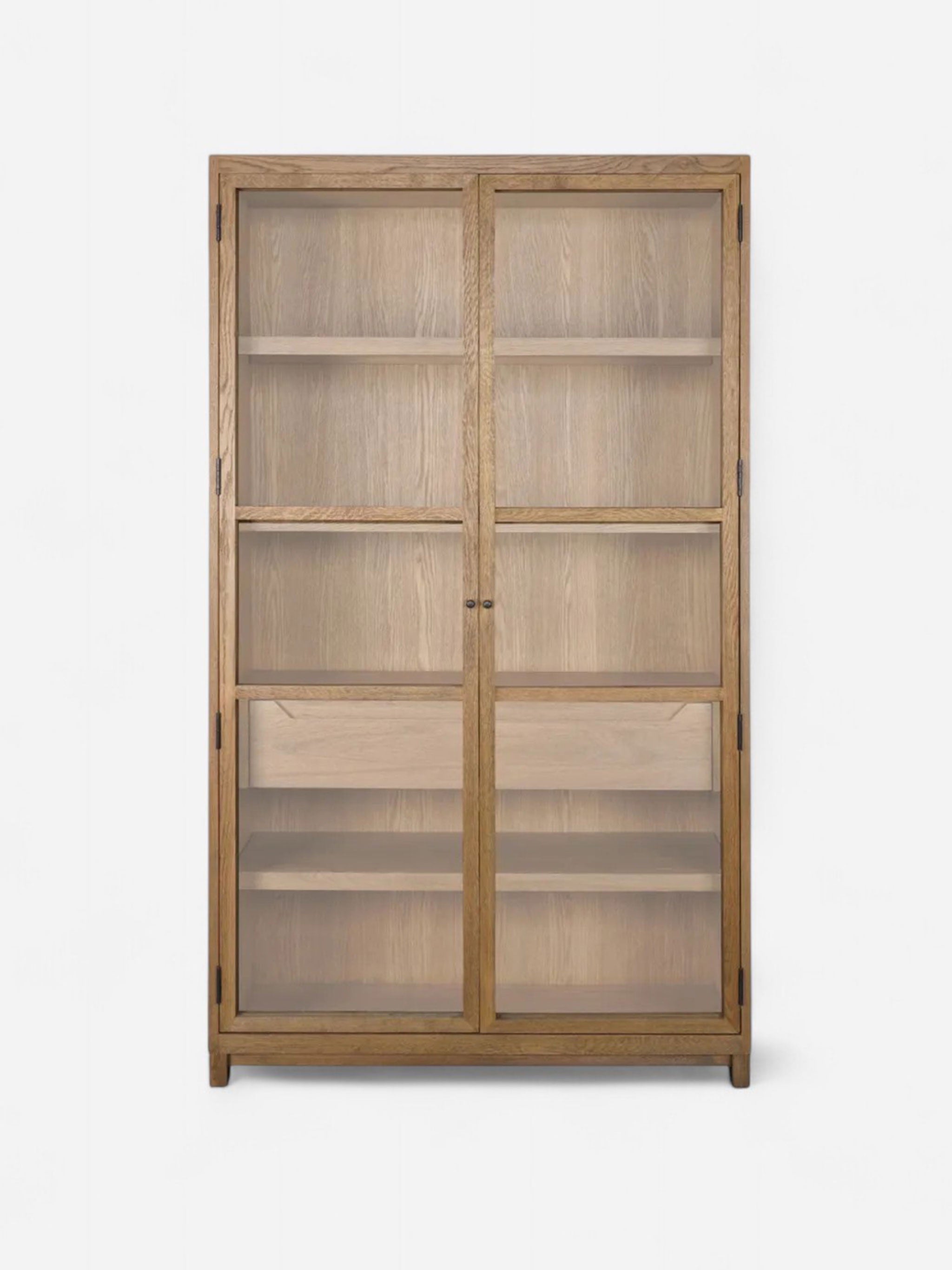 Meuble en verre et en chêne