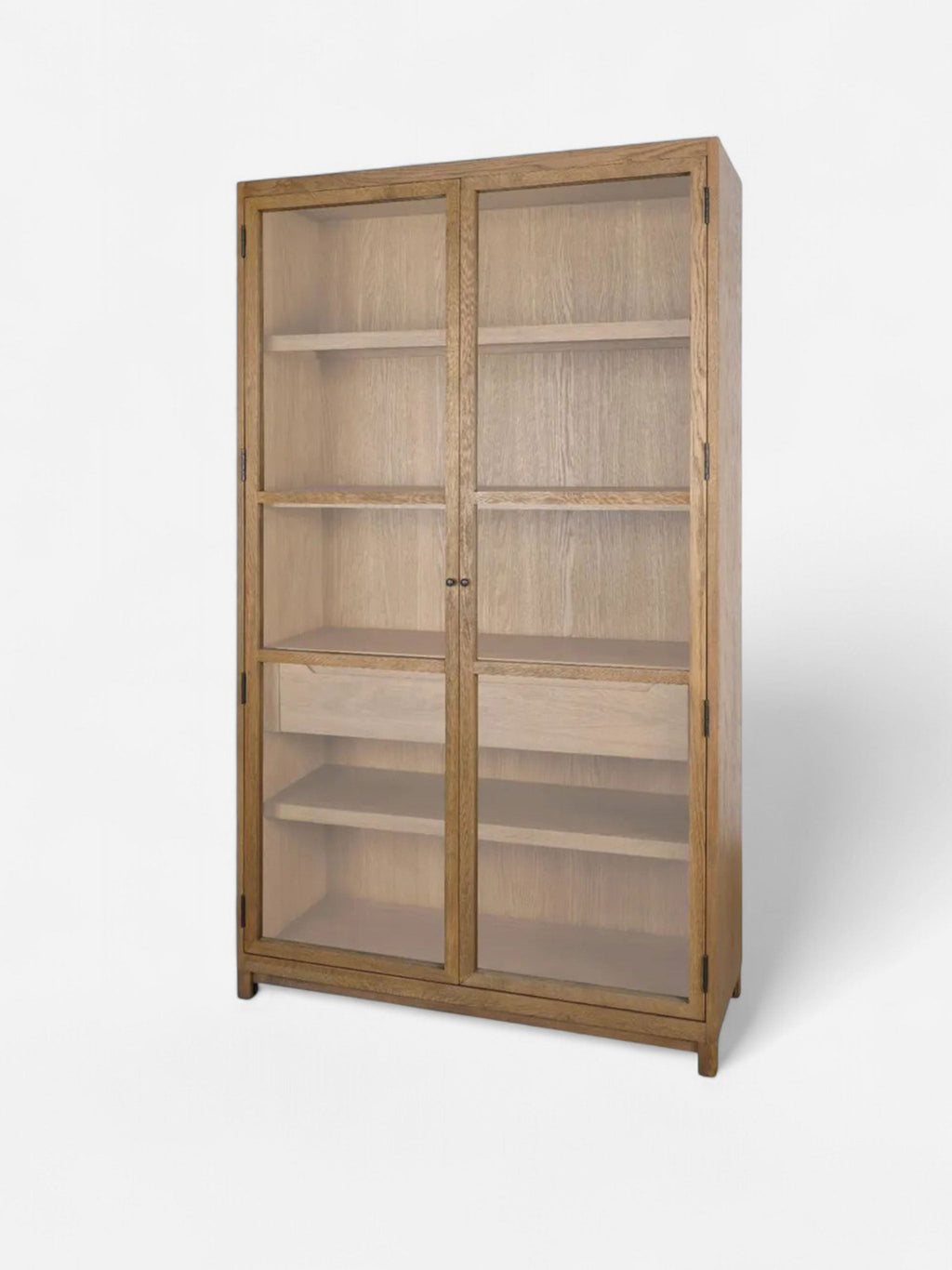 Meuble en verre et en chêne