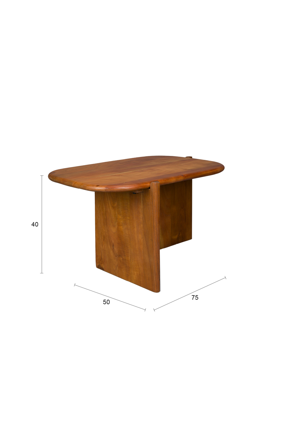 Table d'appoint à piétement oblique