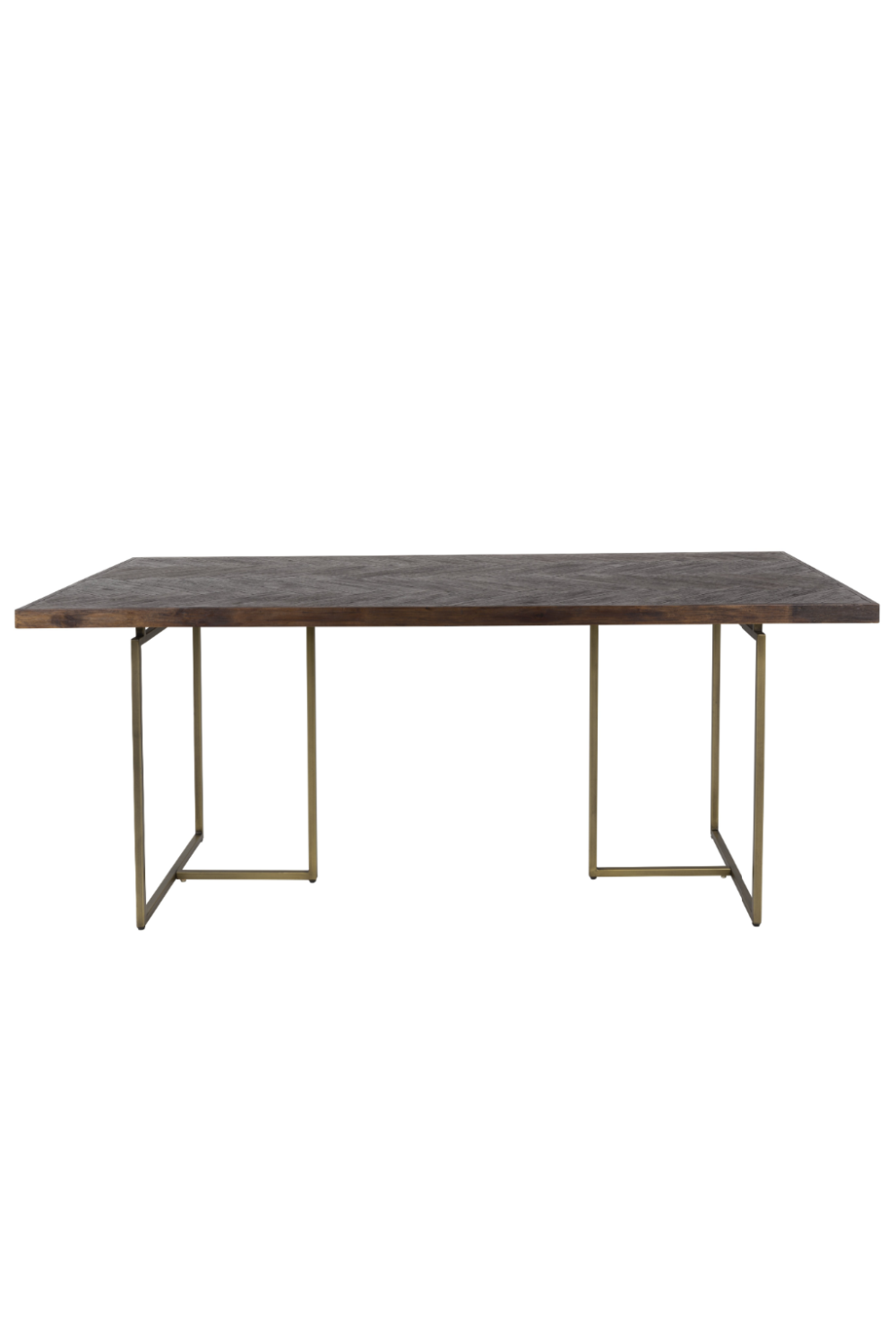Table à manger vintage en laiton