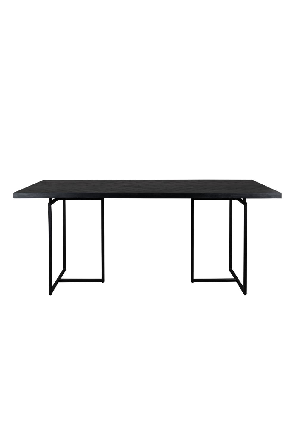 Table de salle à manger à chevrons en bois