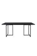 Table de salle à manger à chevrons en bois
