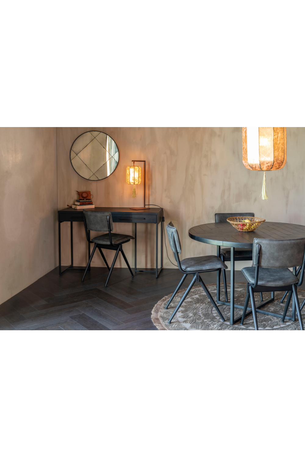 Table de salle à manger ronde en acacia