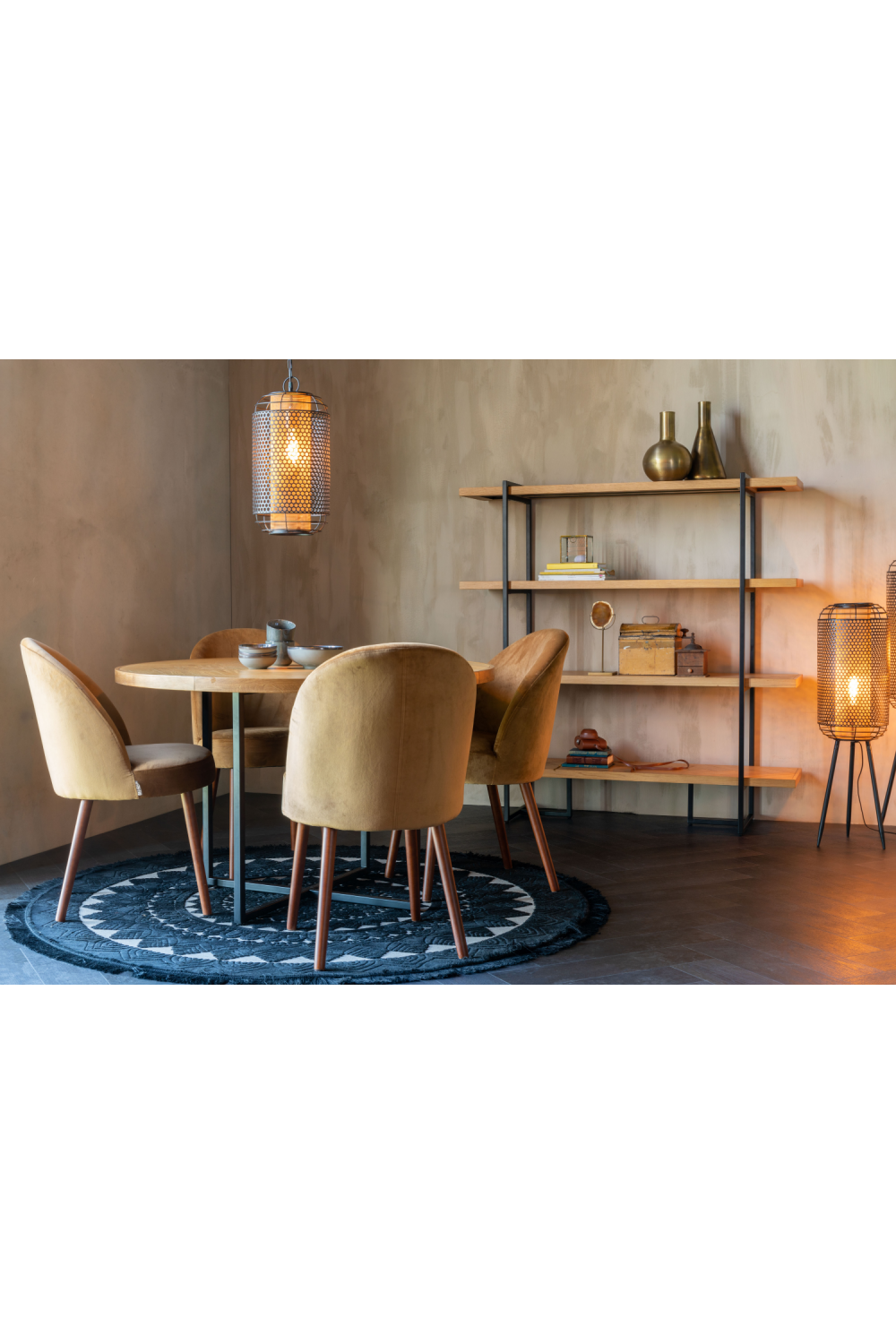 Table de salle à manger ronde en acacia
