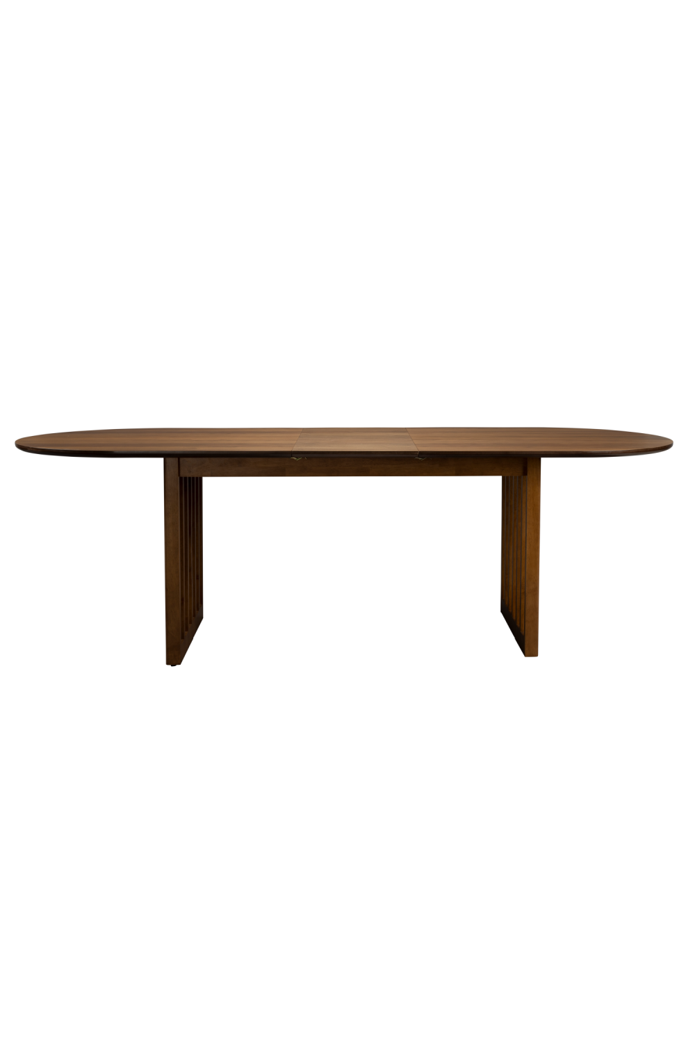 Table à manger ovale réglable en chêne