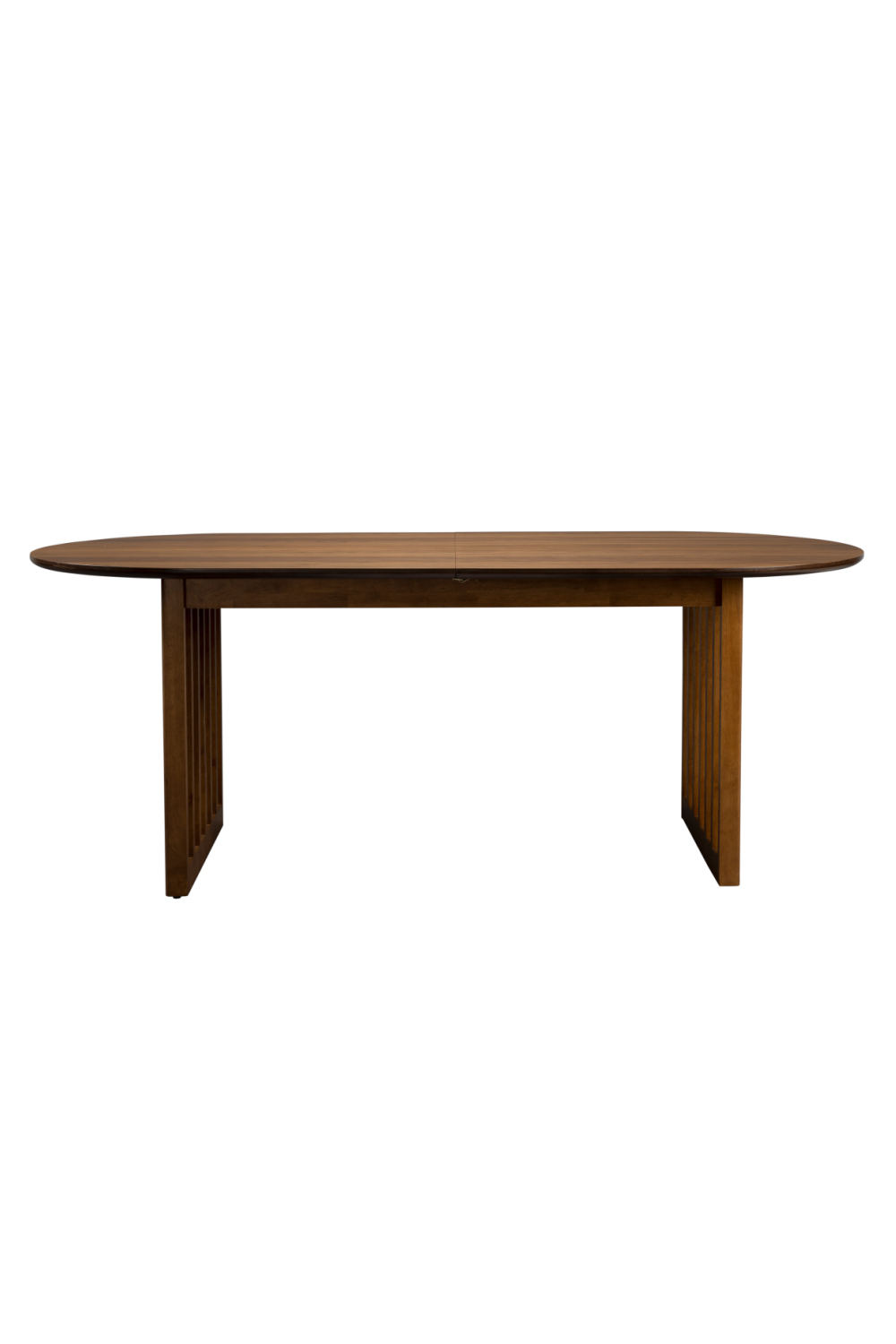 Table à manger ovale réglable en chêne