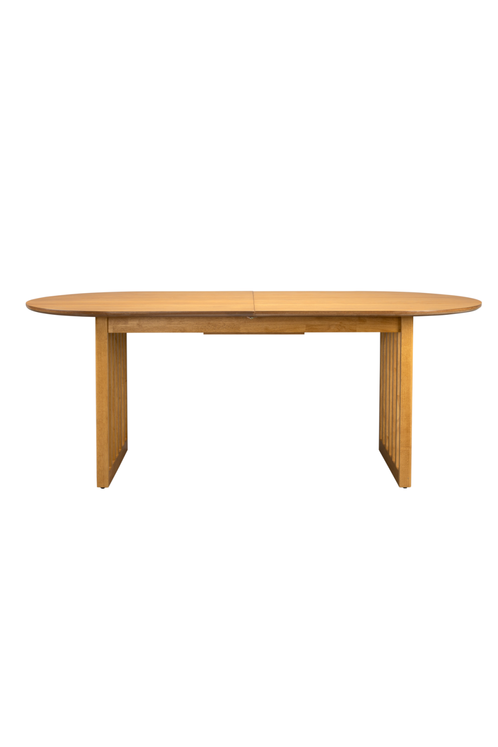 Table à manger ovale réglable en chêne