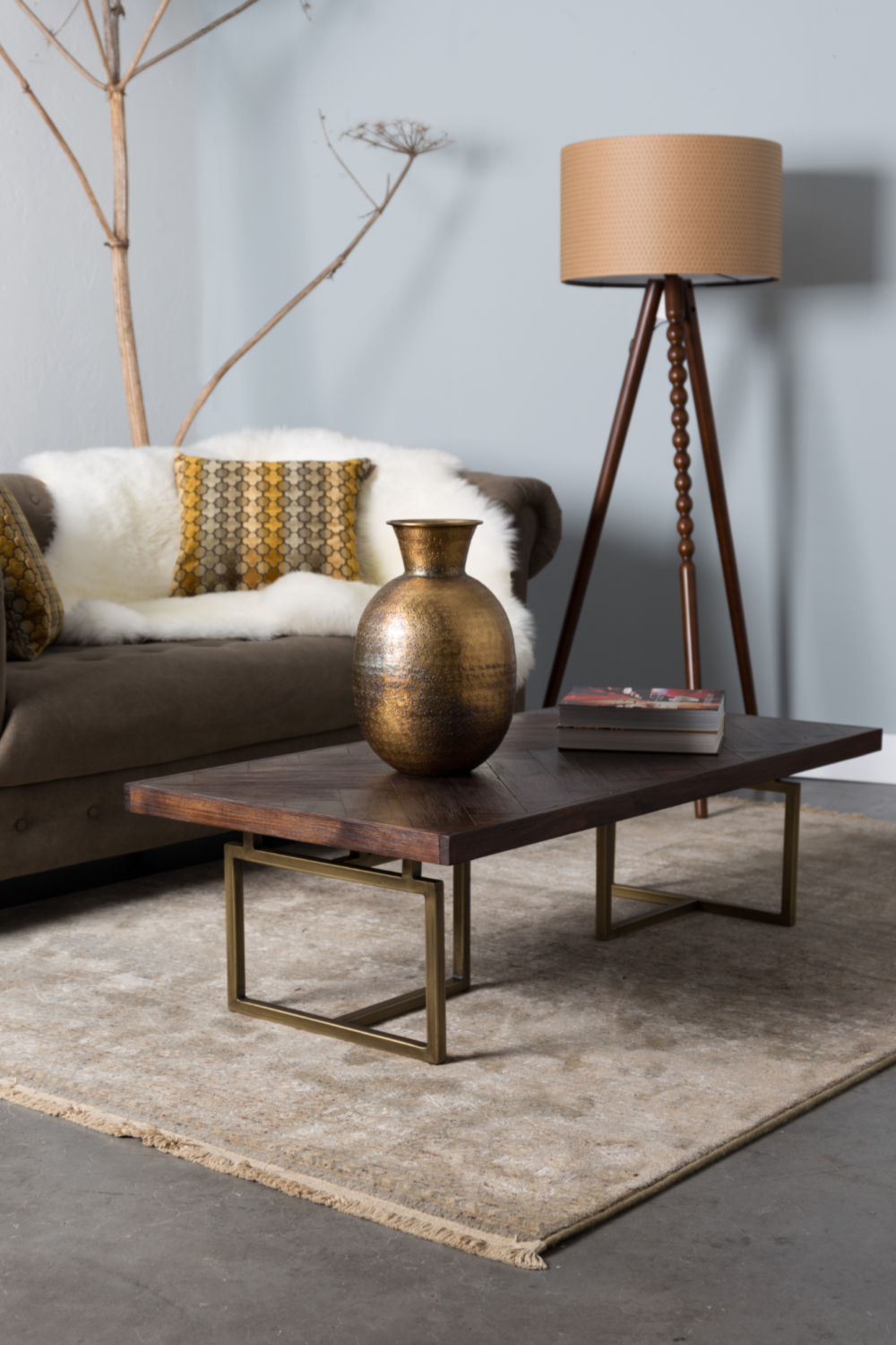 Table basse rectangulaire en acacia