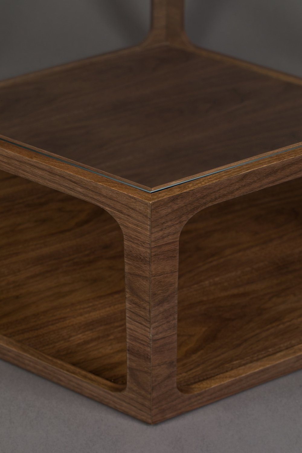 Table basse hexagonale en verre