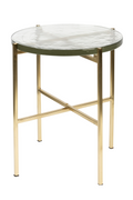 Table d'appoint en verre moulé