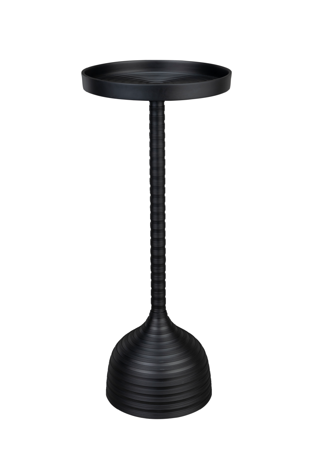 Table d'appoint sur pied en aluminium noir