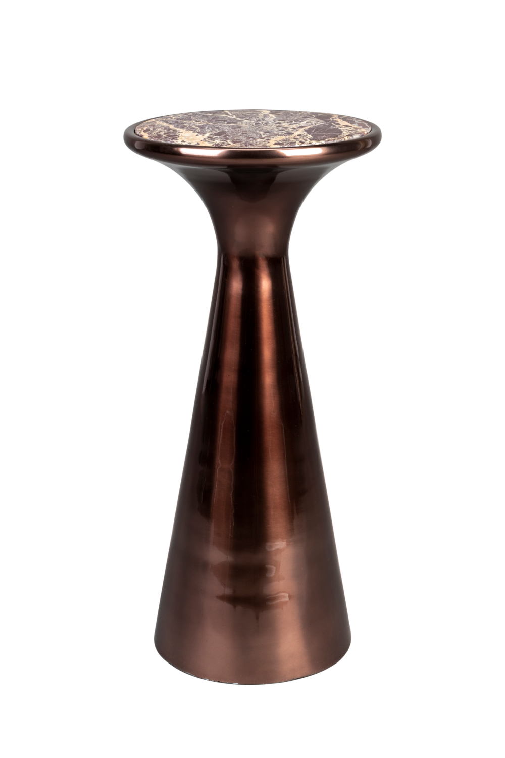 Table d'appoint en marbre brun