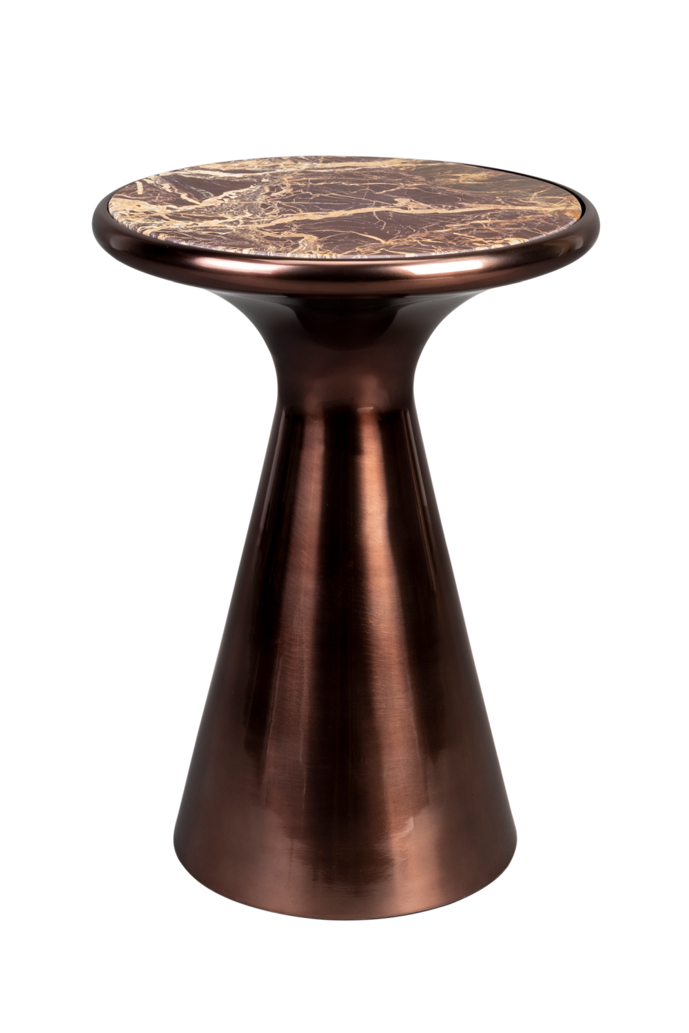 Table d'appoint en marbre brun