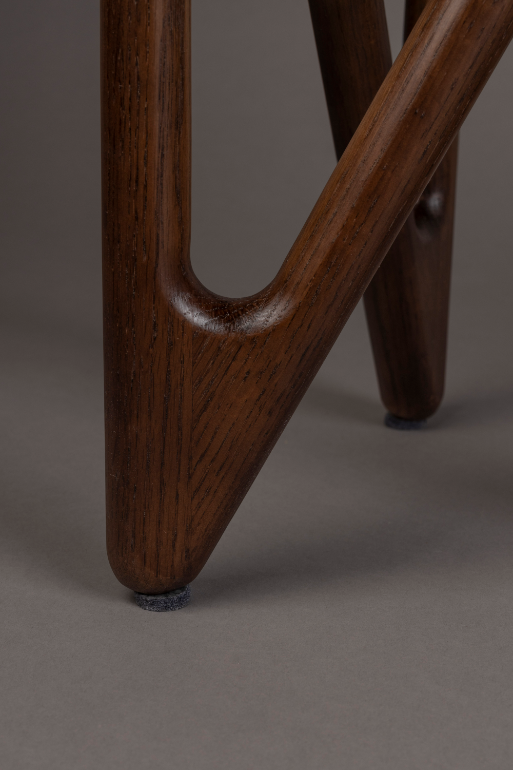 Table d'appoint rétro en verre rond