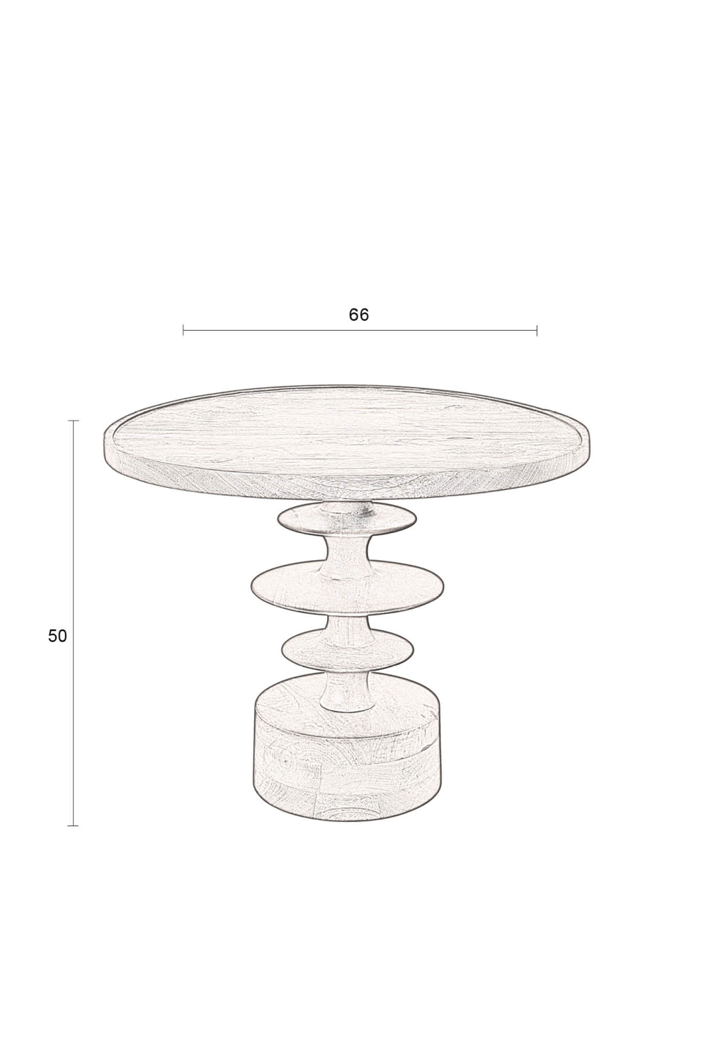 Table basse ronde en bois